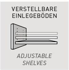 Germania Ladekast Adana L96 X B40 X H86 Cm Wit