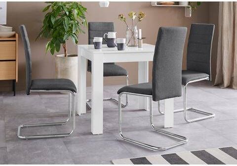 INOSIGN Eethoek DORIS Eettafel Lynn + sledestoel Doris(set )