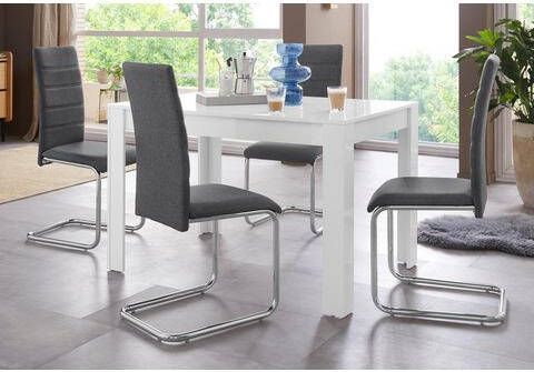 INOSIGN Eethoek DORIS Eettafel Lynn + sledestoel Doris(set )