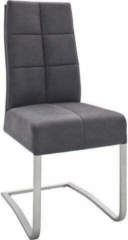 MCA furniture Eetkamerstoel Salva sledestoel met pocketvering, belastbaar tot max. 120 kg(set, 2 stuks )