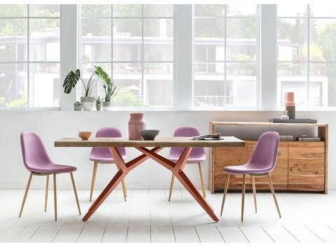 SIT Eettafel Tables met elegant metalen frame, shabby chic, vintage