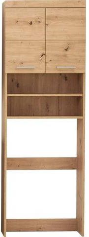 trendteam Kast voor wasmachine Amanda Hoogte 187 cm, multifunctionele kast met nis voor wasmachines met breedte 60 cm, vele opbergvakken, MDF fronten in hoogglans of hout look