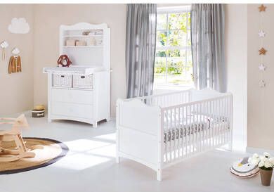 Pinolino ® Complete babykamerset Florentina met kinderbed, commode en rekopzet, made in europe(set, 3 stuks )