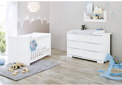 Pinolino ® Babymeubelset Polar extra breed, met kinderbed en commode(voordeelset, 2 stuks )