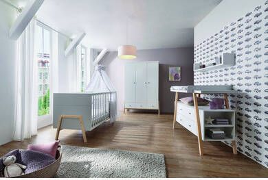 Schardt Complete babykamerset Holly Nature Made in Germany, met kinderbed, kast en commode(set, 3 stuks )
