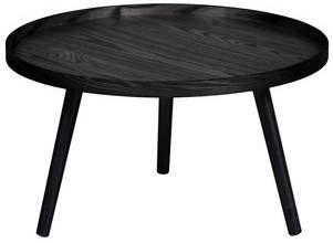 Woood Mesa Bijzettafel L Hout Zwart 34 X Ø60