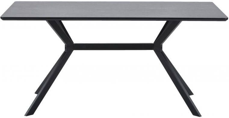 WOOOD Exclusive WOOOD Eettafel 'Bruno' 200 x 90cm, kleur zwart