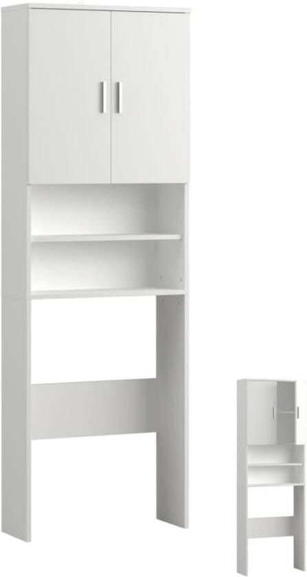 FMD Kast voor wasmachine Olbia met 2 open vakken