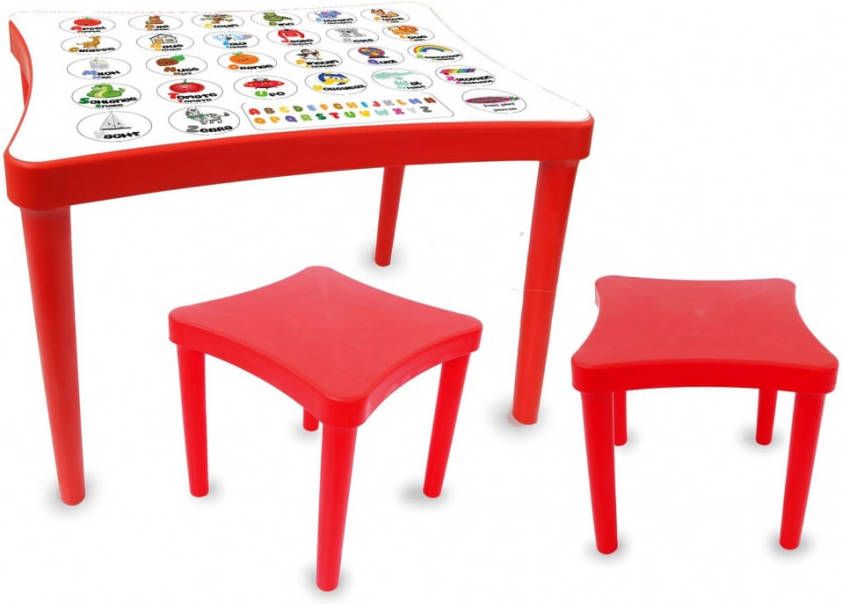 Jamara 3 delige Kindermeubelset Easy Learning rood