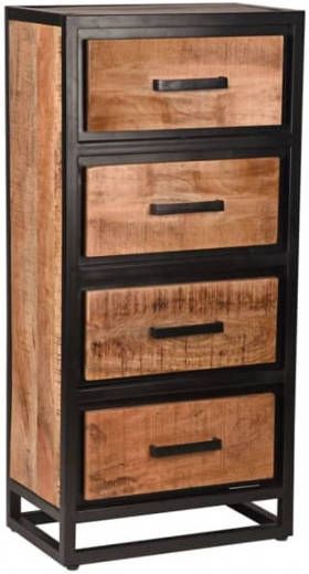 LABEL51 Ladenkast 'Tampa' Mangohout, 105 x 50cm