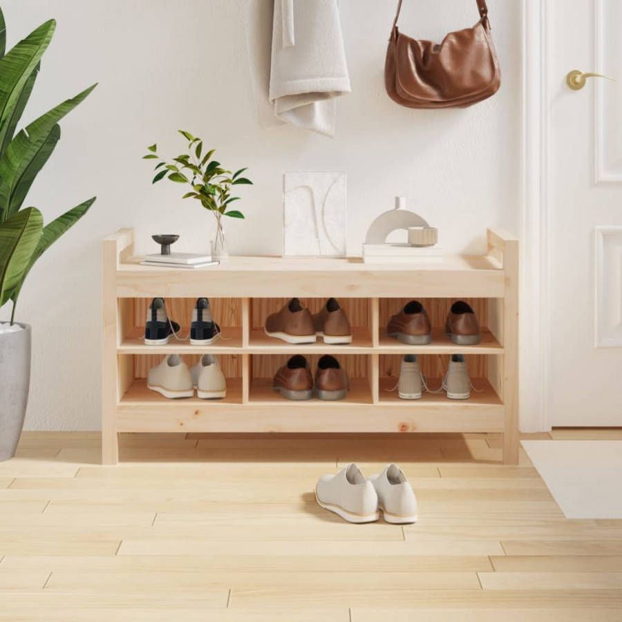 VIDAXL Halbankje 110x40x60 cm massief grenenhout