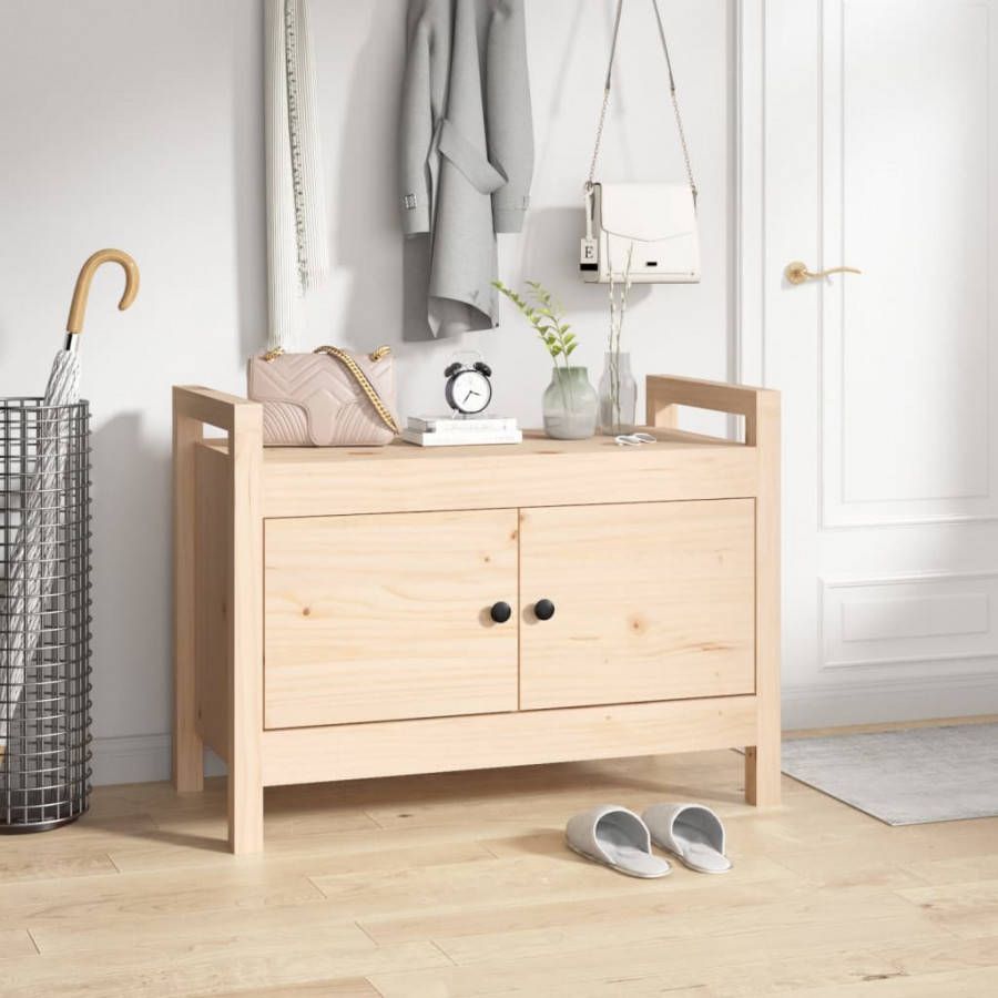 VIDAXL Halbankje 80x40x60 cm massief grenenhout