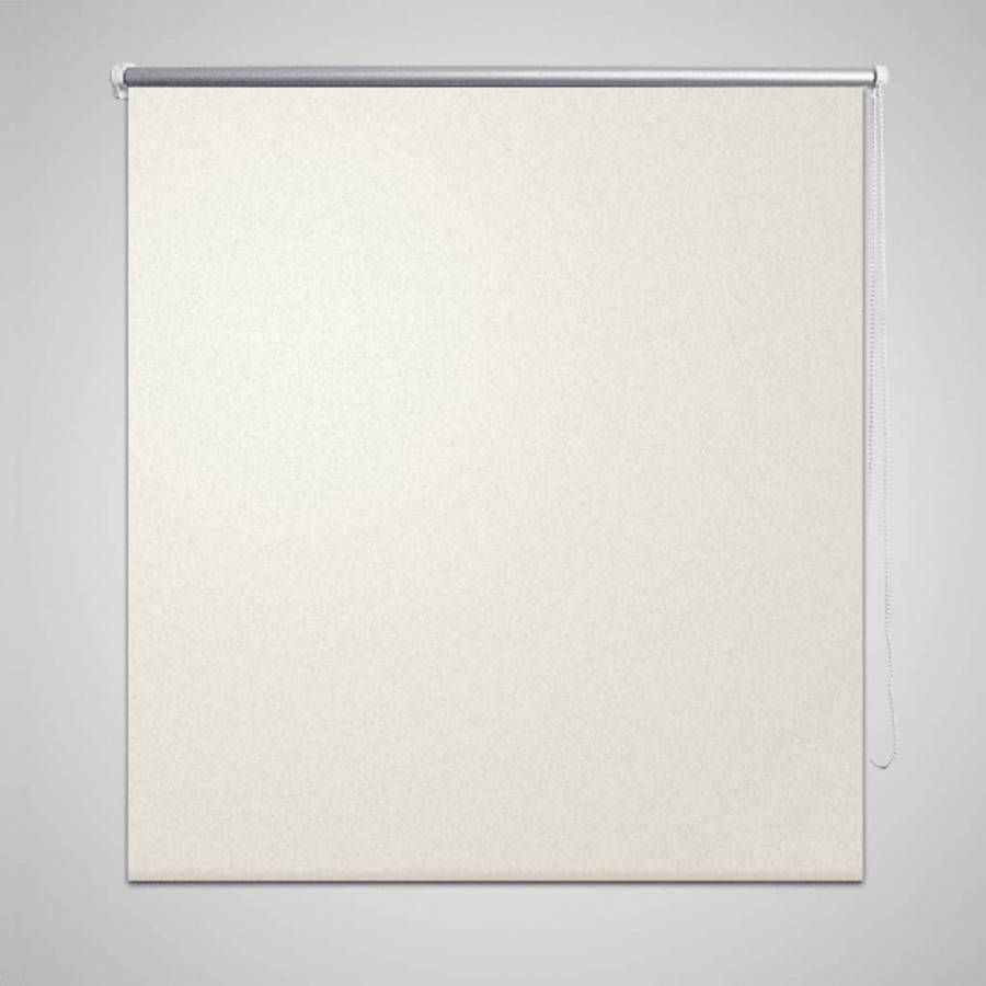 VIDAXL Rolgordijn verduisterend 100 x 175 cm crê, me