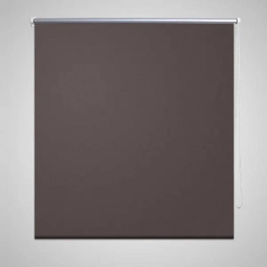 VIDAXL Rolgordijn verduisterend 60 x 120 cm koffie
