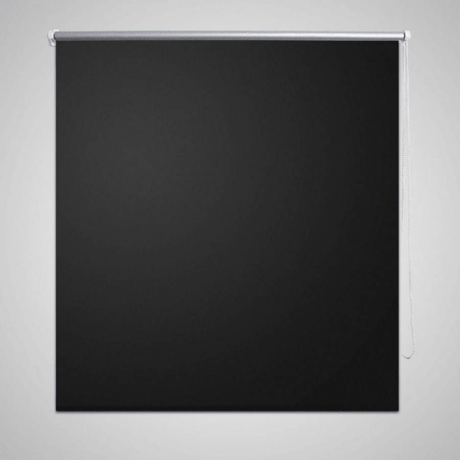 VIDAXL Rolgordijn verduisterend 60 x 120 cm zwart