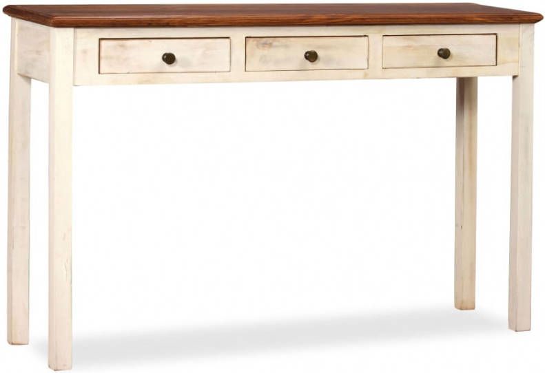 VIDAXL Wandtafel 120x30x76 cm massief sheesham en mangohout