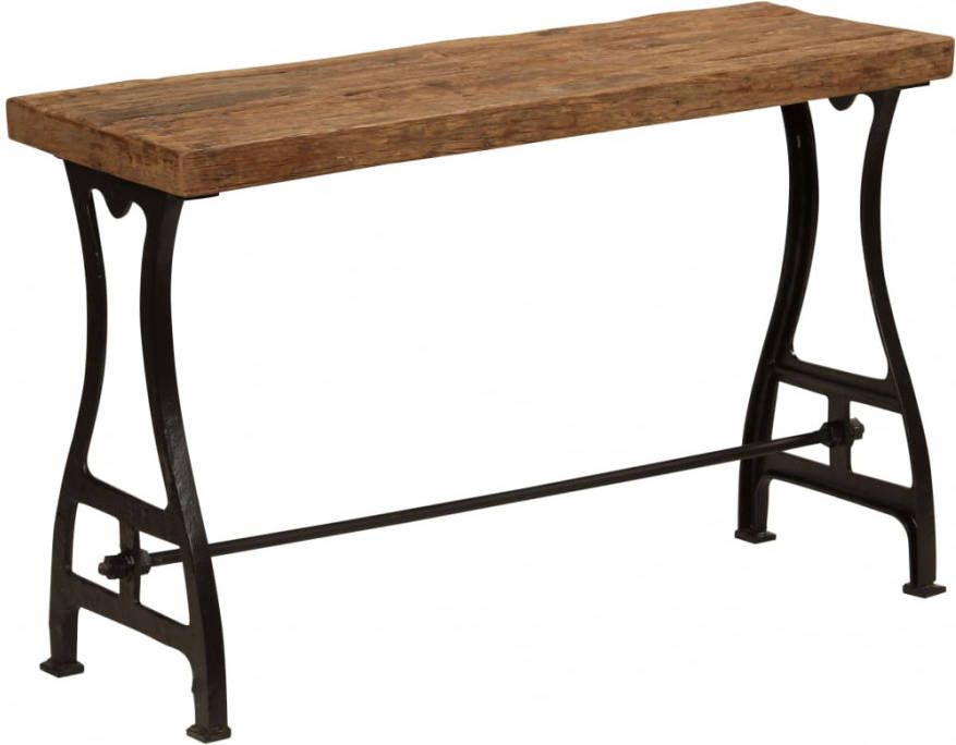 VIDAXL Wandtafel 120x40x76 cm massief gerecycled hout