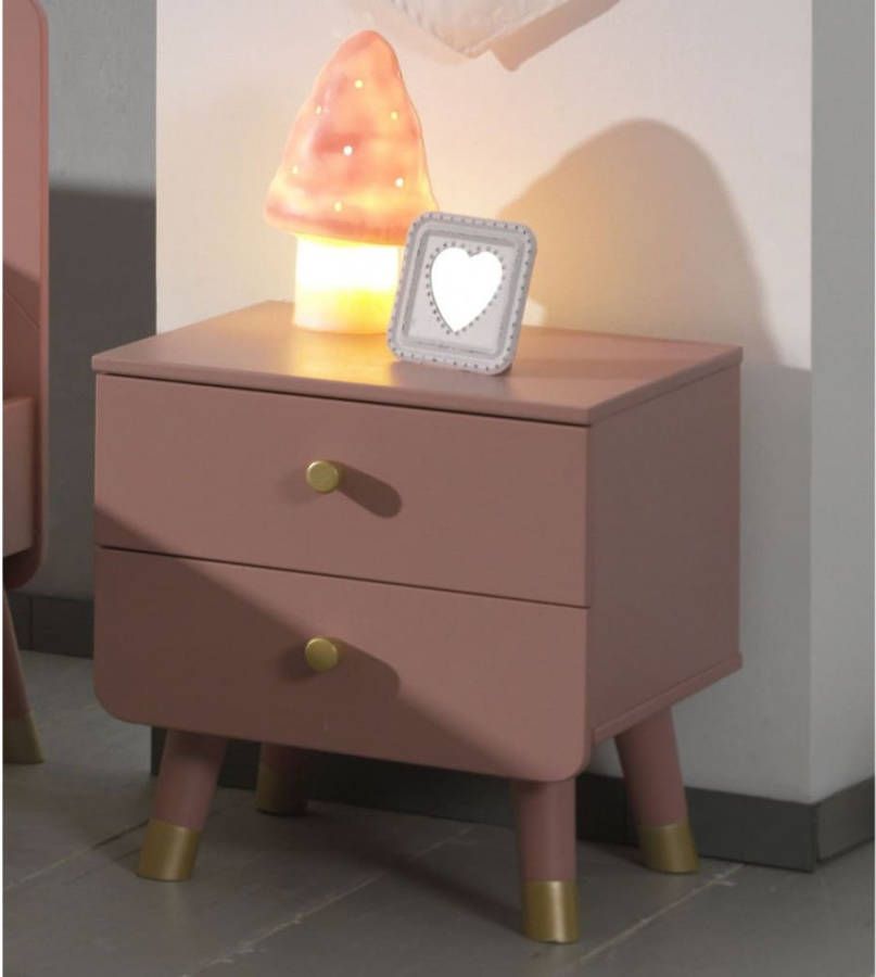 vipack Nachtkastje Billy 2 lades hout terraroze