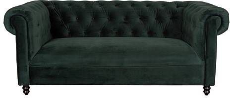 Dutchbone Chester Bank Polyester 186 x 94 cm Velvet Donkergroen