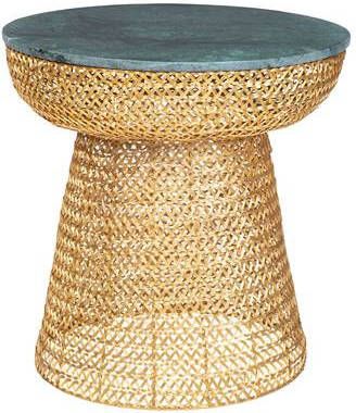 Dutchbone Bijzettafel 'Gauri', Marmer, 47cm, kleur Groen