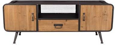 Dutchbone Gin Dressoir Low Ijzer/MDF Grijs 135 x 51 cm