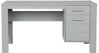 Woood Dennis Bureau Grenen Geborsteld Betongrijs 74x141x59