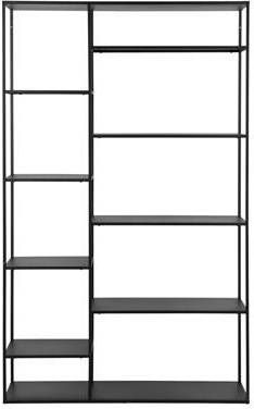 WOOOD Exclusive WOOOD Metalen Wandrek 'June' 120cm, kleur Zwart