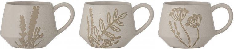 Bloomingville mok Primrose(ø 10, 5 cm)(set van 3 )