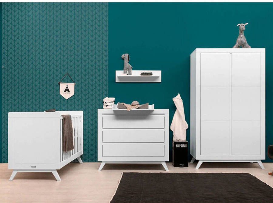 bopita Babykamer Anne 3 delig meegroeikamer 70 x 140 cm wit