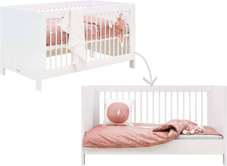 Bopita Meegroei Ledikant Lucca Wit 70 x 140 cm