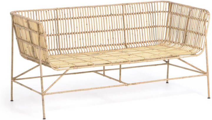 Kave Home Eetkamerbank 'Aiala' rotan, 140cm