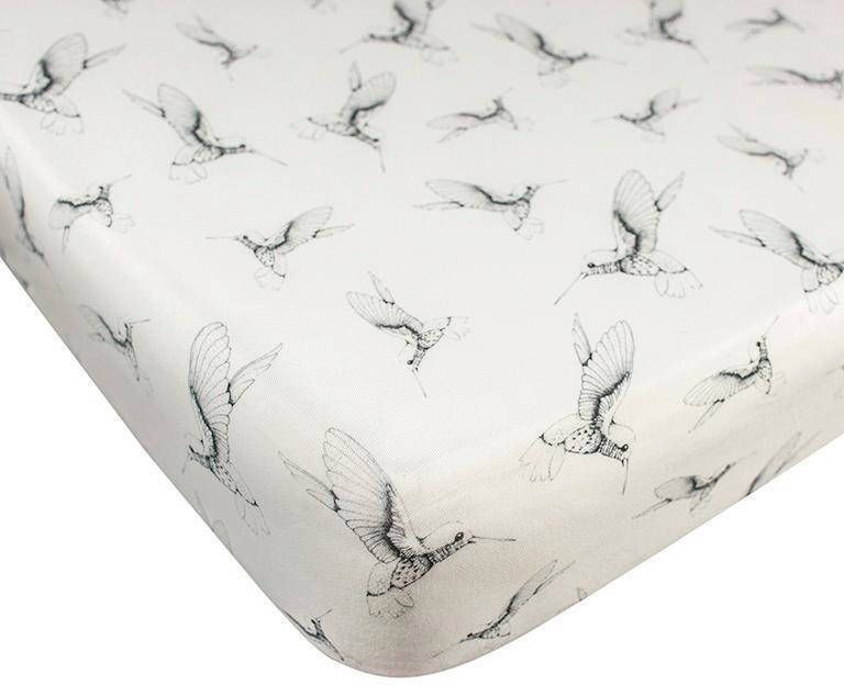 Mies & Co Stretchkatoen(duurzaam)ledikant hoeslaken Cloud Dancers 60x120 cm – 70x140 cm