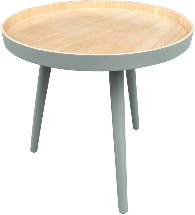 WOOOD Bijzettafel Sasha 41x41cm groen
