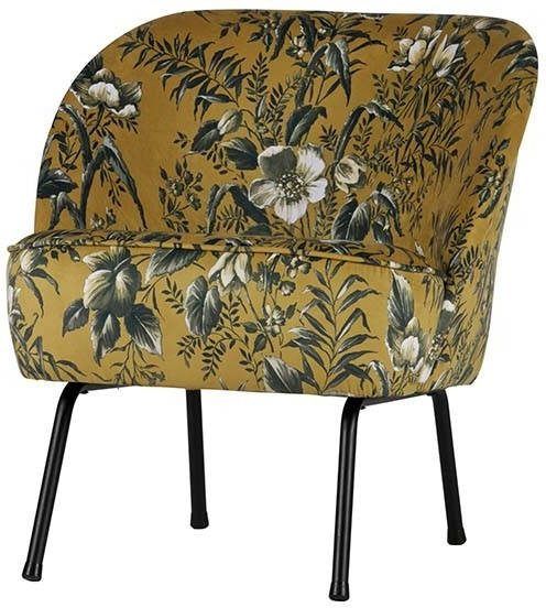 Be Pure Home Fauteuil Vogue fluweel poppy mosterd BePureHome