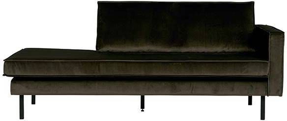 BePureHome Rodeo Daybed Right Velvet Dark Green Hunter