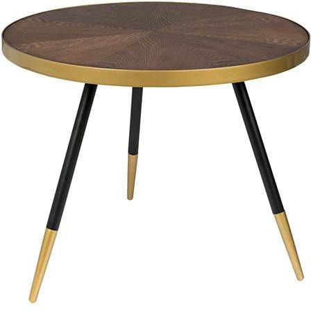 online only by vtwonen.nl Denise Salontafel MDF/Hout Goud 40 x Ø61 cm