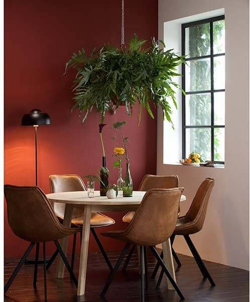 WOOOD Eetkamerstoel Swen cognac set van 2