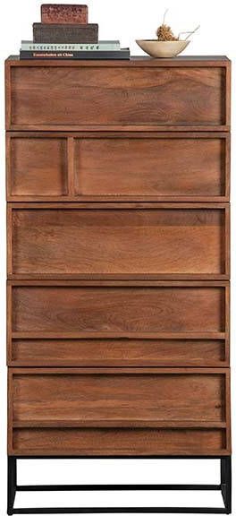 WOOOD Exclusive Ladenkast 'Forrest' Mangohout, met 5 laden