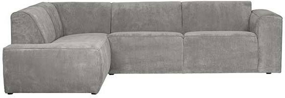 WOOOD Exclusive WOOOD Hoekbank 'Luna' Links, kleur Vergrijsd Groen