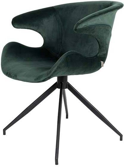 Zuiver Mia Stoel Hout/Stof 48 x 79,5 cm Groen