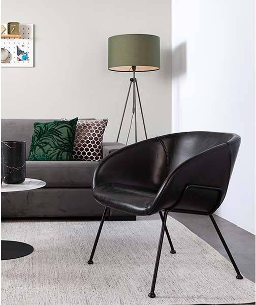 Zuiver Feston Loungestoel 65,5 x 72 cm Zwart