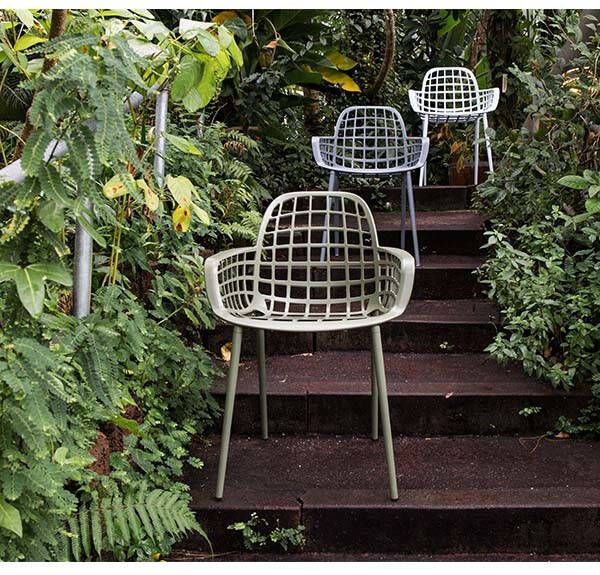 Zuiver Albert Kuip Tuinstoel Aluminium 82,5 x 59,5 cm- Groen